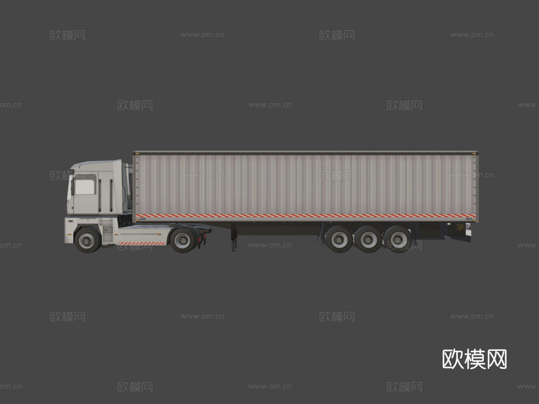 低多边形卡车su模型