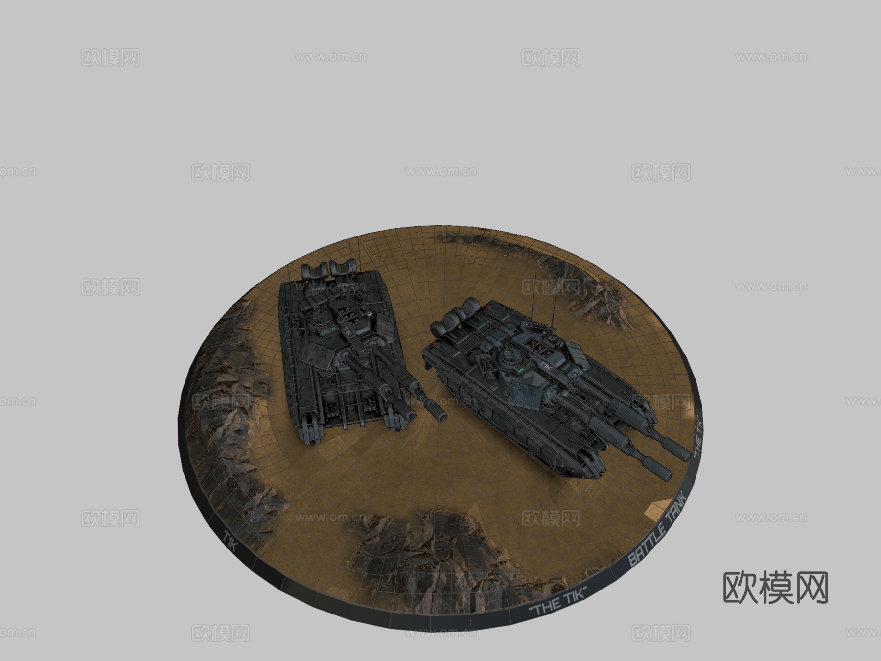 =提克=战斗坦克su模型