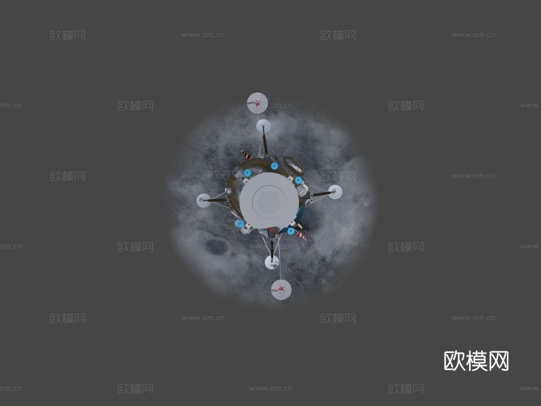 LK-苏联月球着陆器su模型