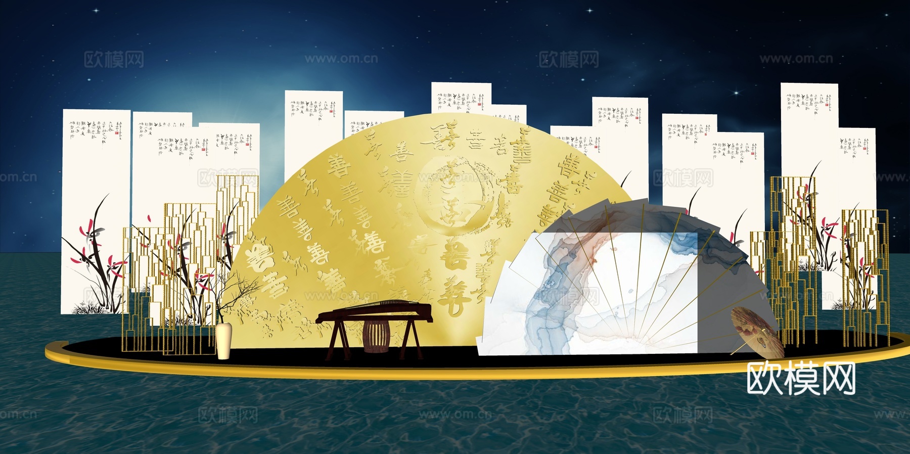 网红打卡工业建筑旧改工厂商业街su模型