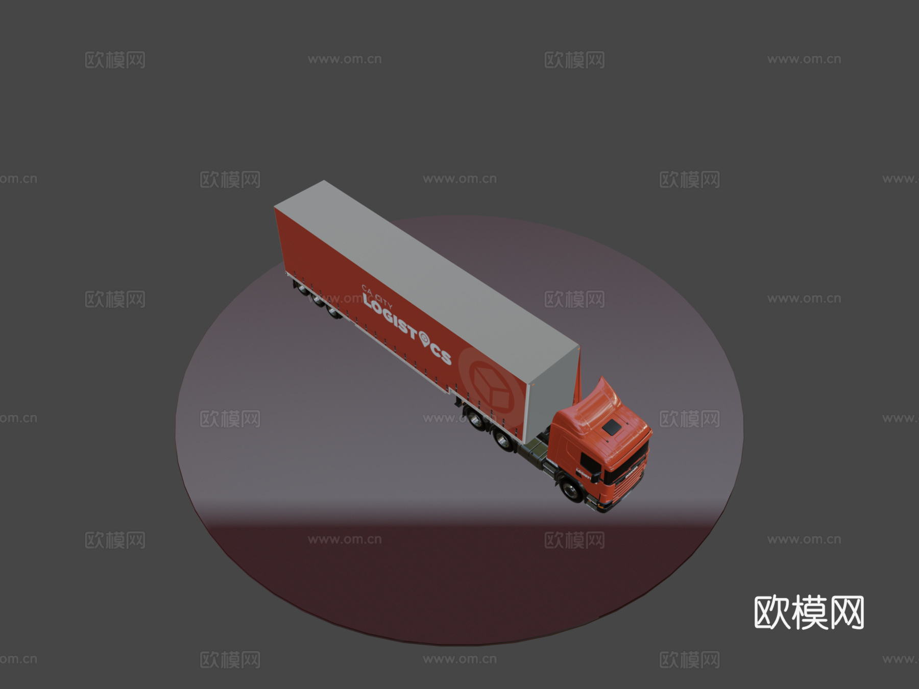 汽车中层甲板拖车su模型