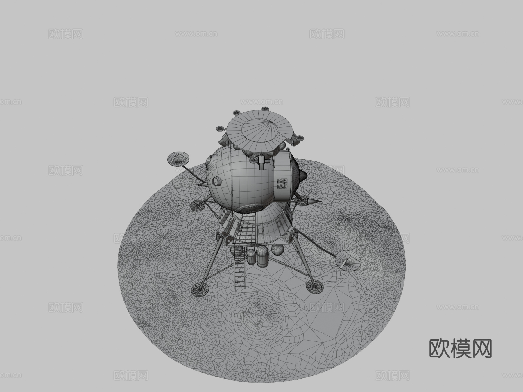 LK-苏联月球着陆器su模型