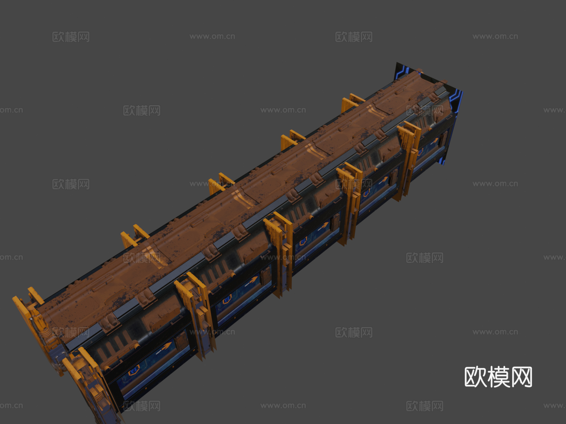 科幻走廊。纹理挑战su模型