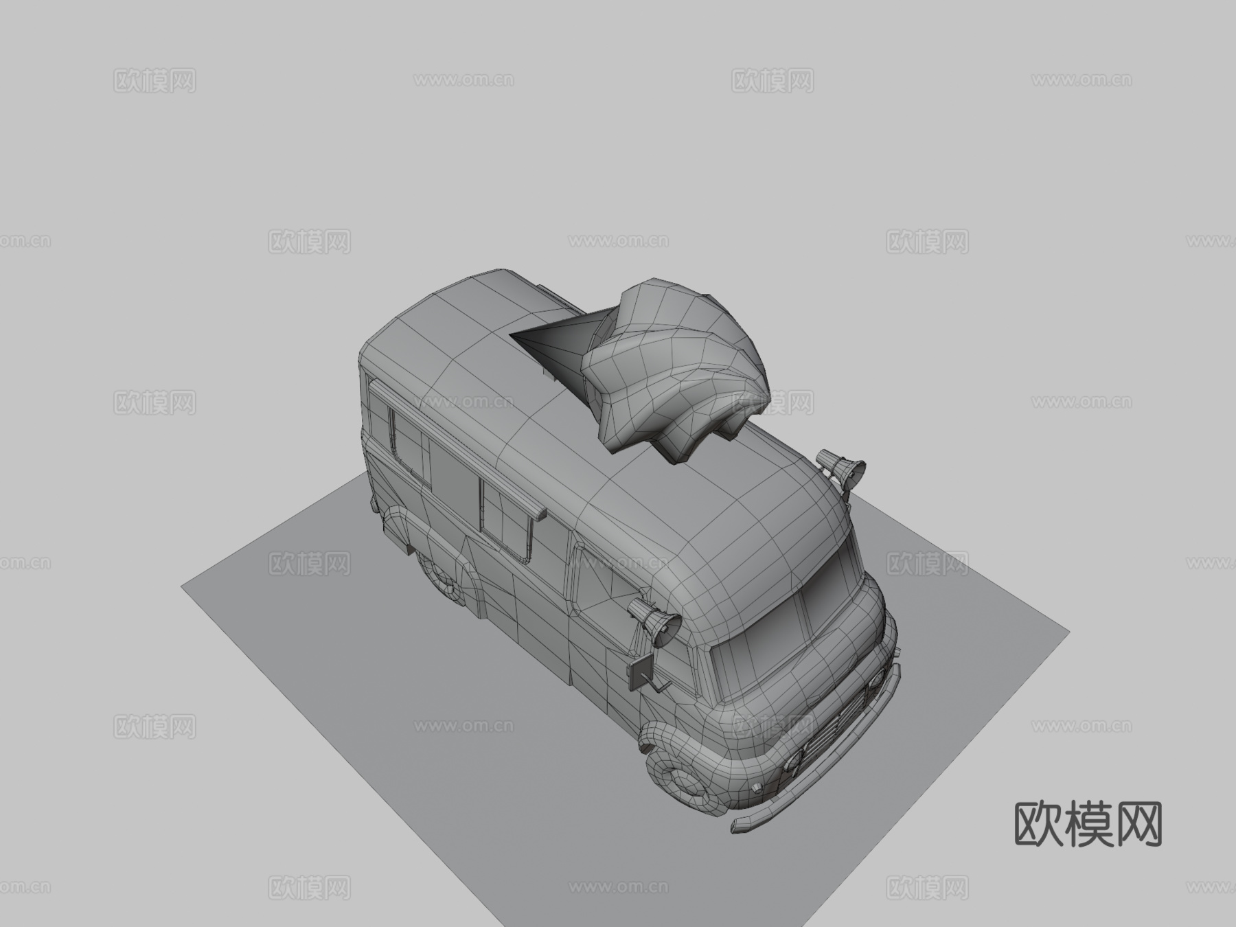 冰淇淋卡车挑战-核爆冰淇淋卡车su模型