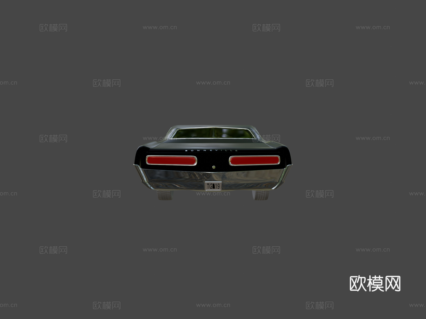 庞蒂亚克博纳维尔1966黑色su模型