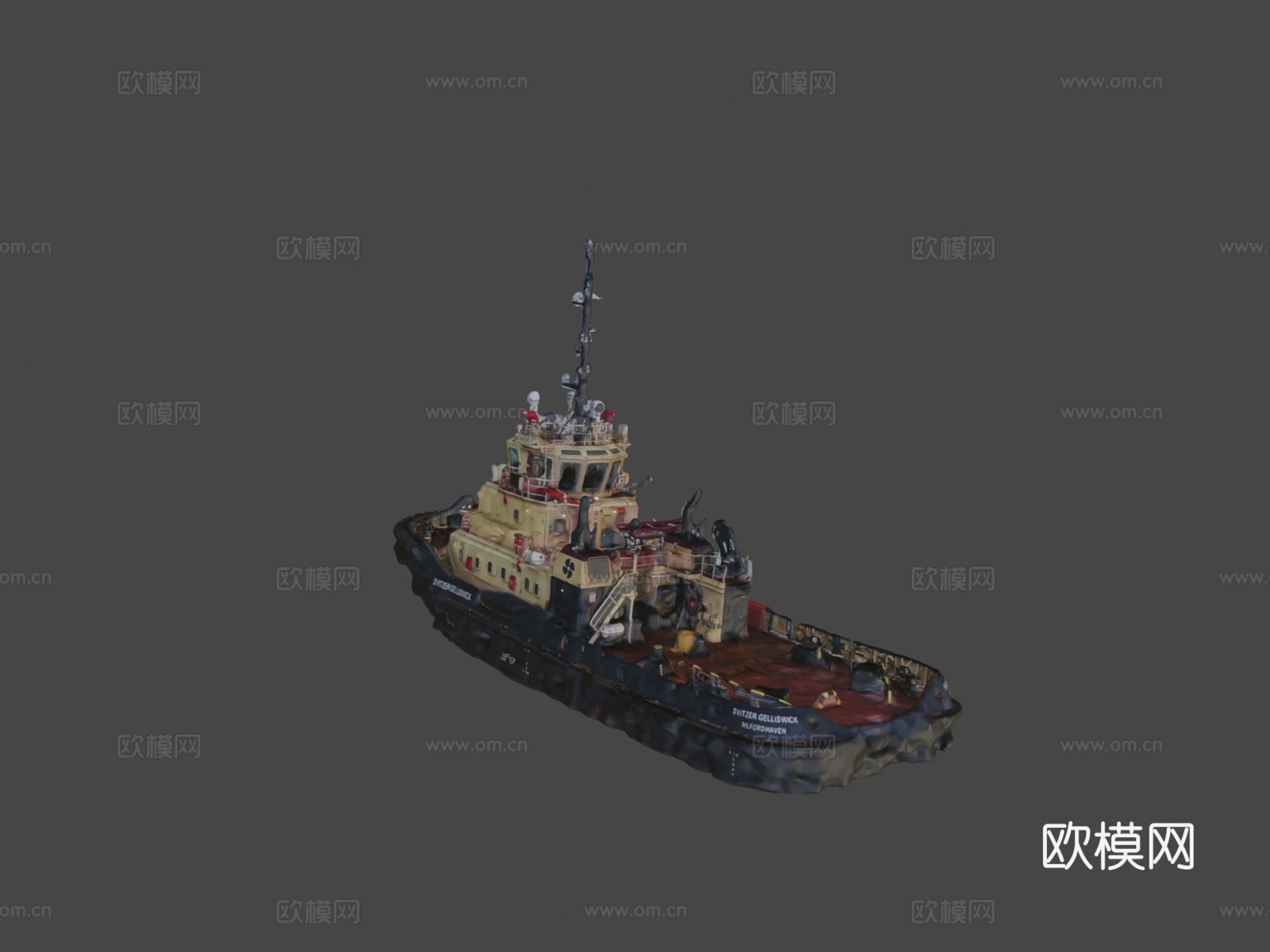 斯维策盖利维克-渔船3D扫描su模型