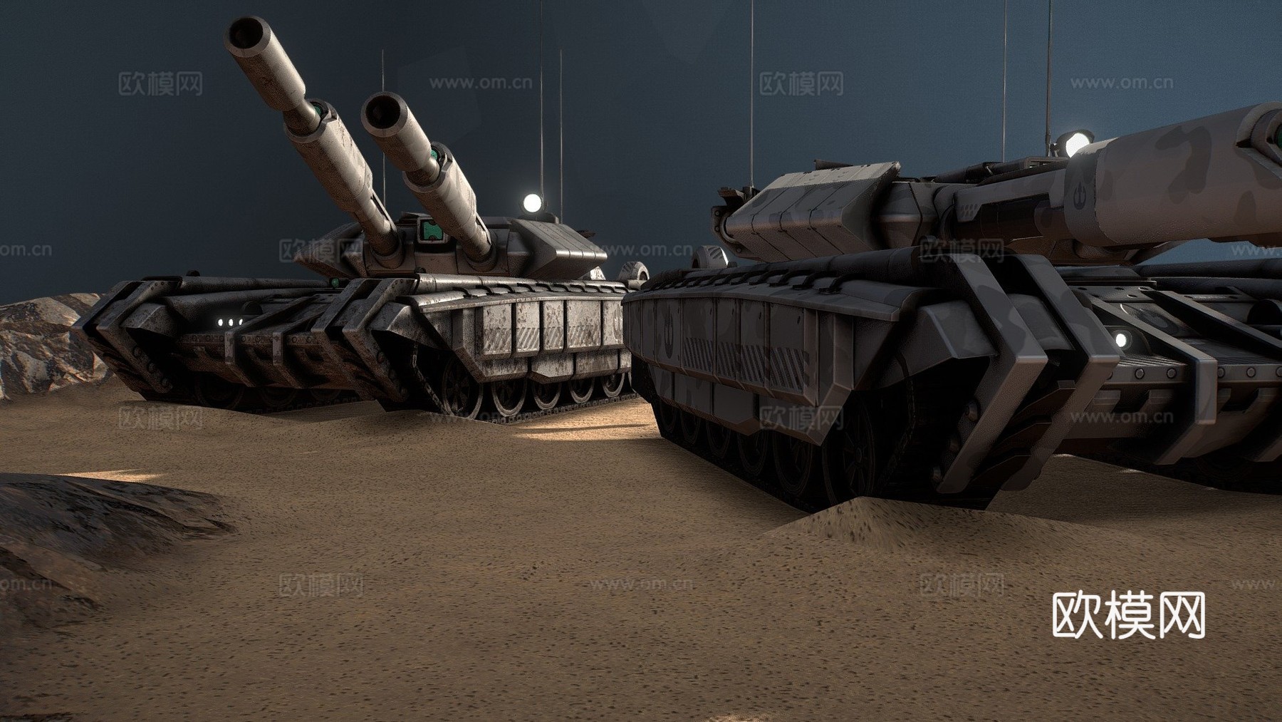 =提克=战斗坦克su模型