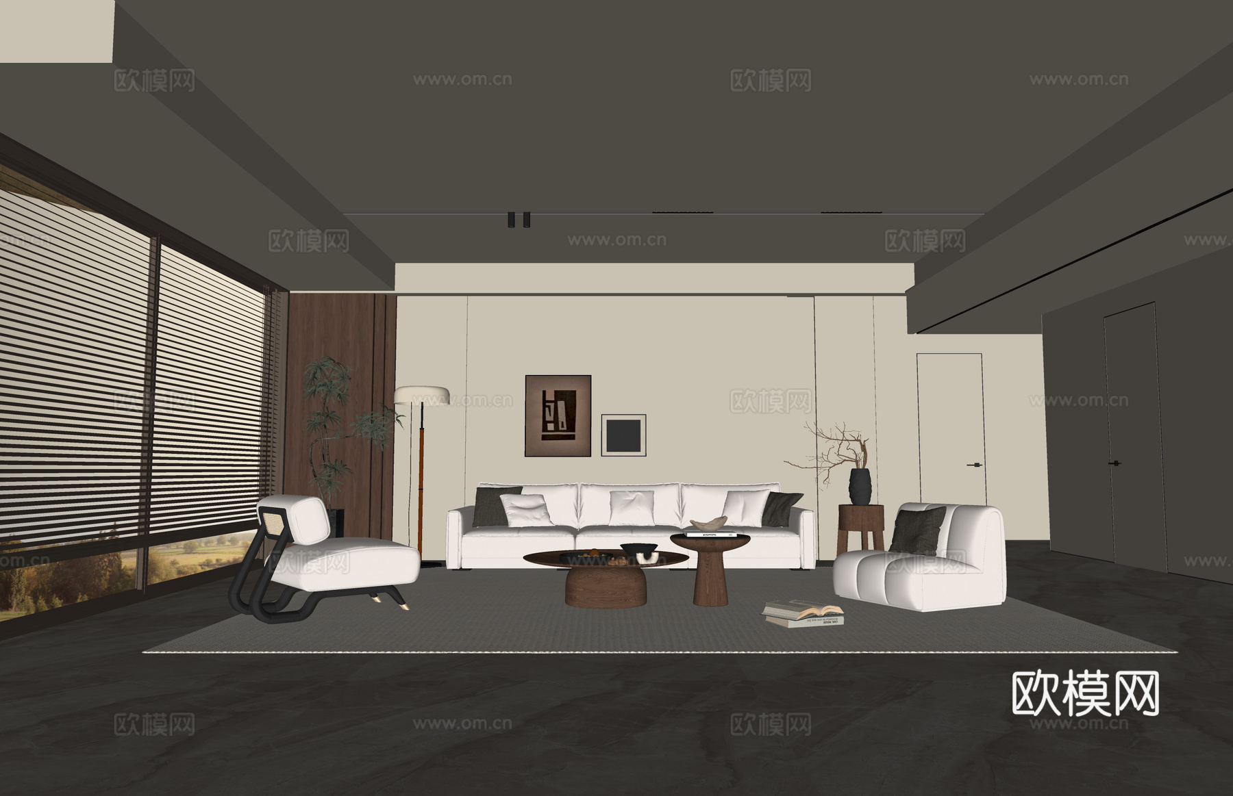 家装 厨房 阳台 卧室 客餐厅 茶室su模型