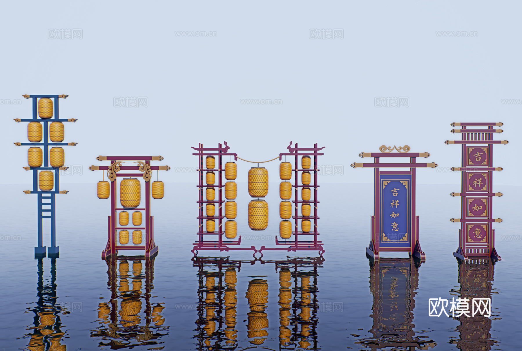 网红打卡工业建筑旧改工厂商业街su模型