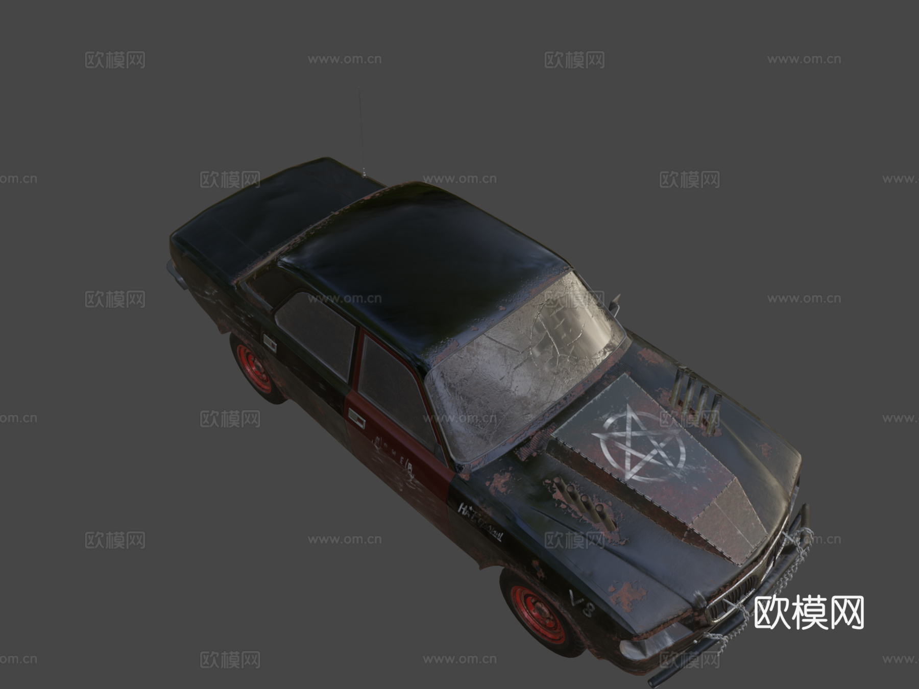 后苏联死亡汽车su模型