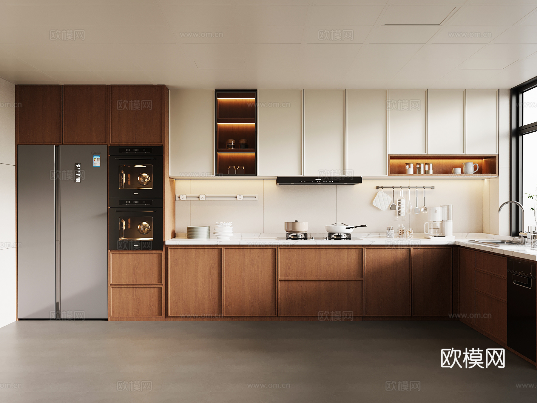 中古厨房su模型