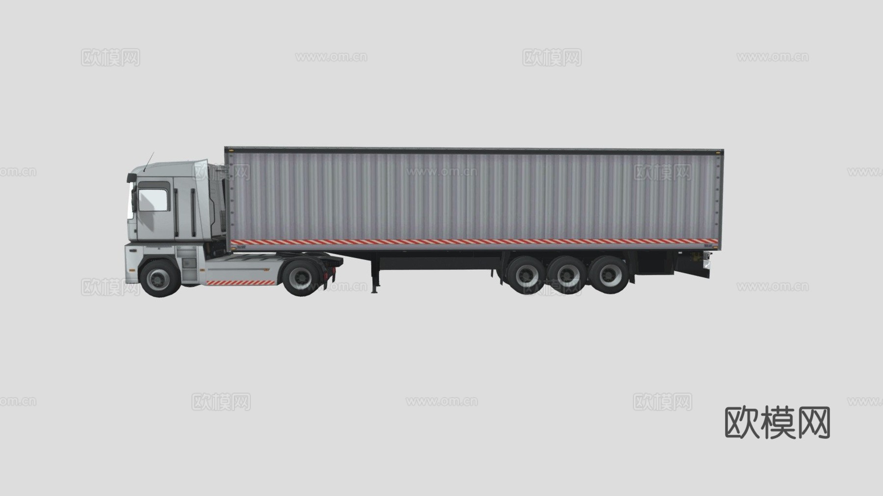 低多边形卡车su模型