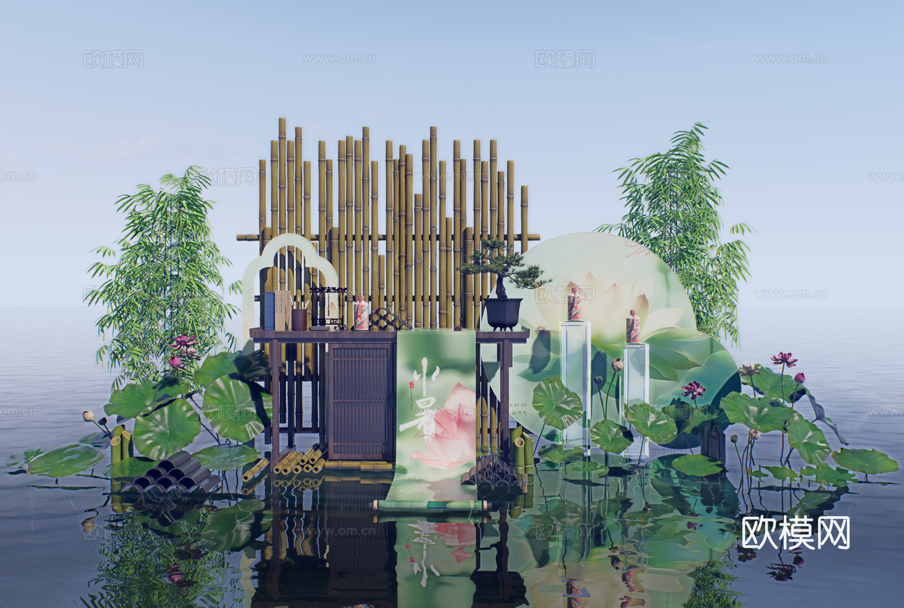 网红打卡工业建筑旧改工厂商业街su模型