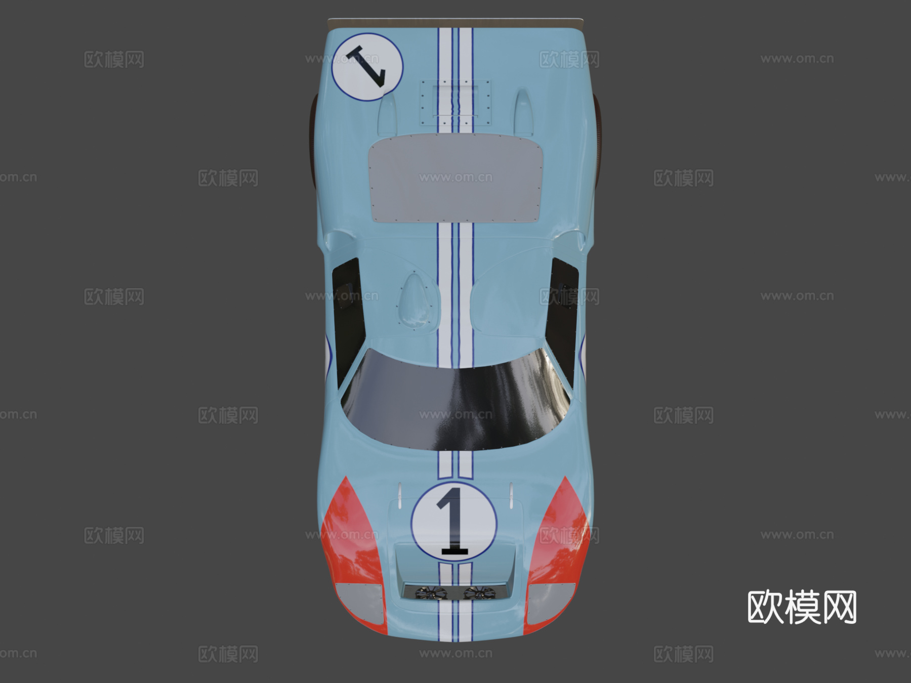 福特GT40 MK2 1966su模型