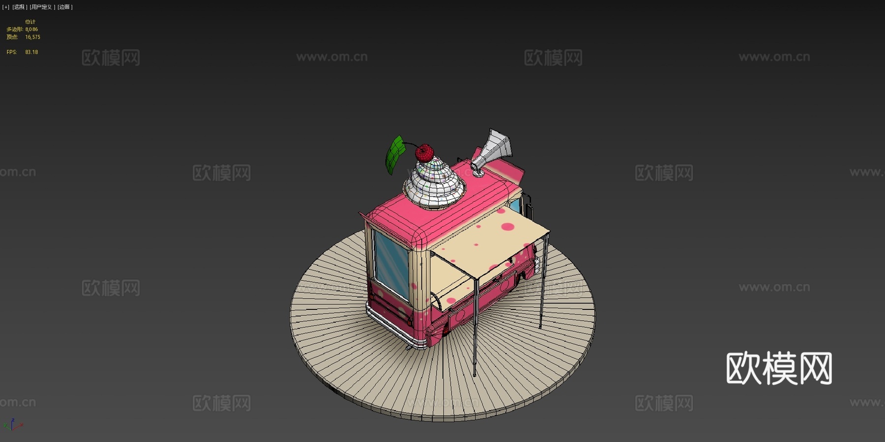 冰淇淋卡车-游戏塔塔索斯su模型