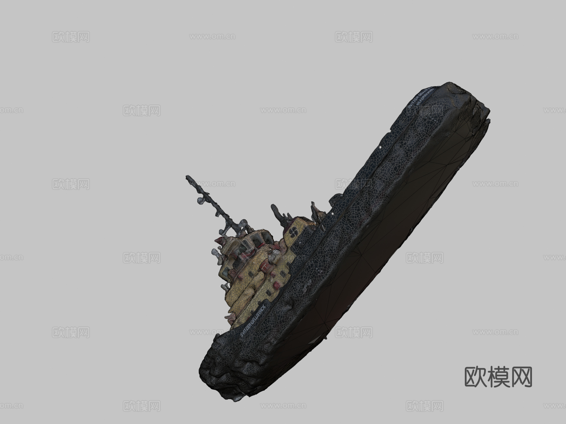 斯维策盖利维克-渔船3D扫描su模型