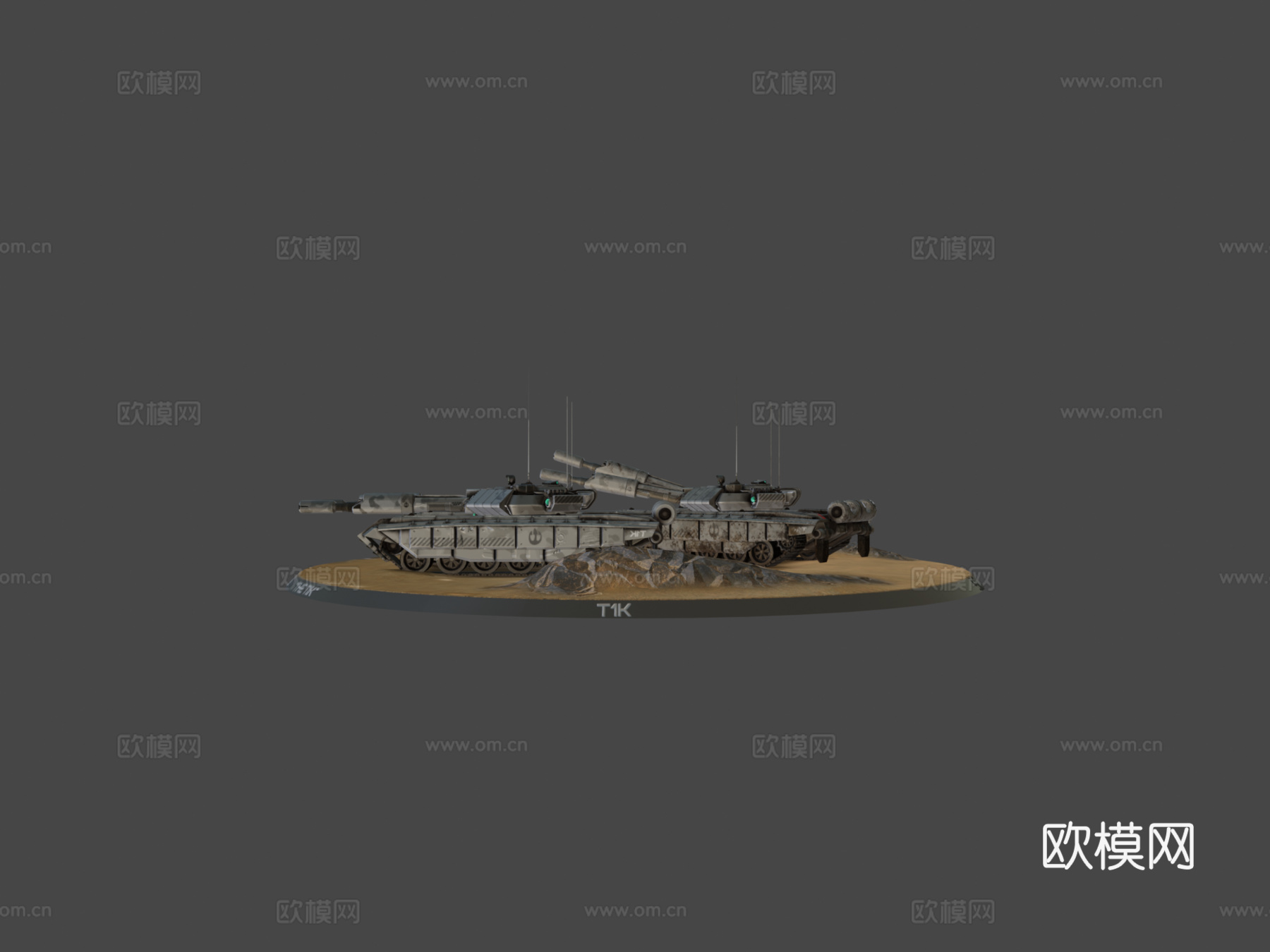=提克=战斗坦克su模型
