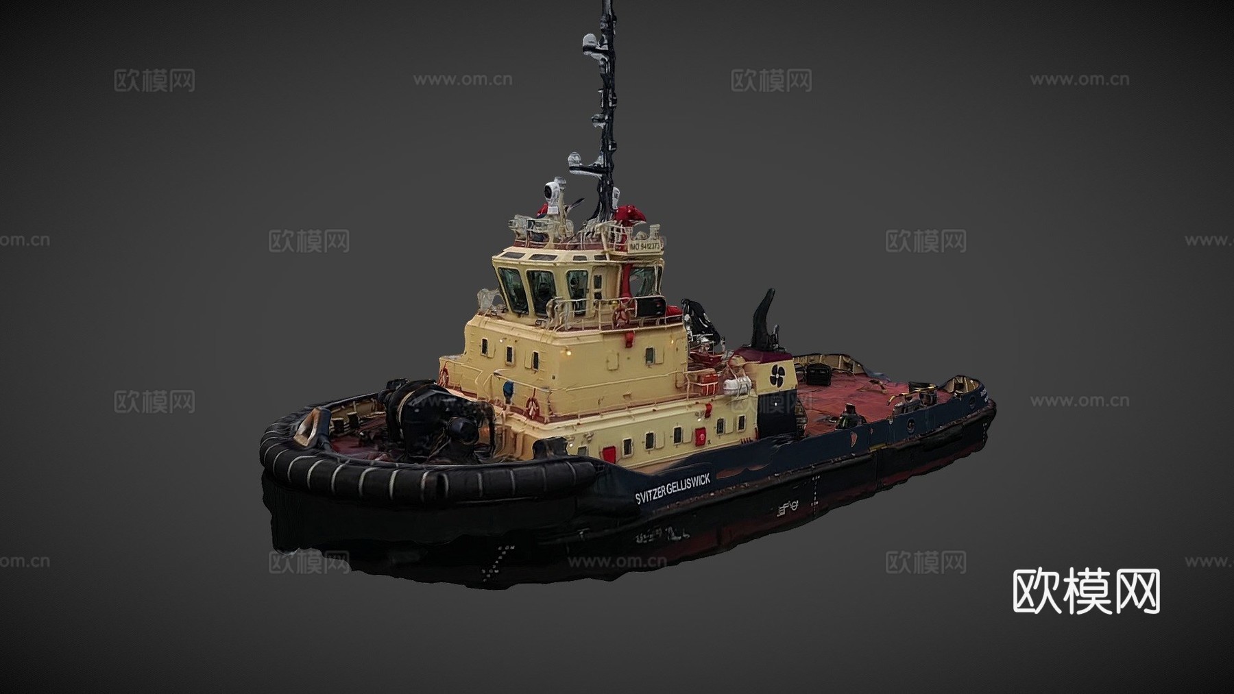 斯维策盖利维克-渔船3D扫描su模型