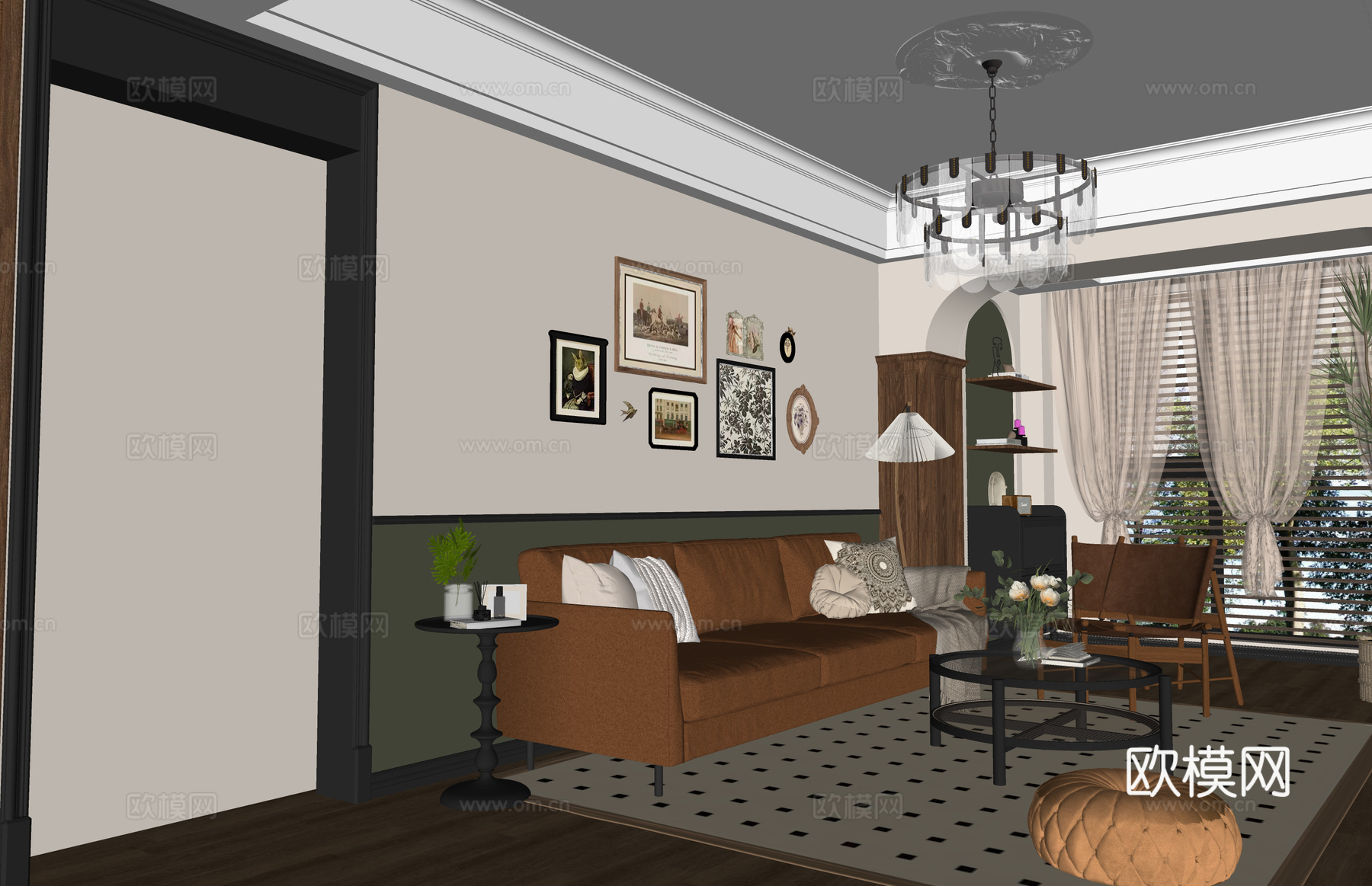 卧室 家装 阳台 客厅su模型su模型