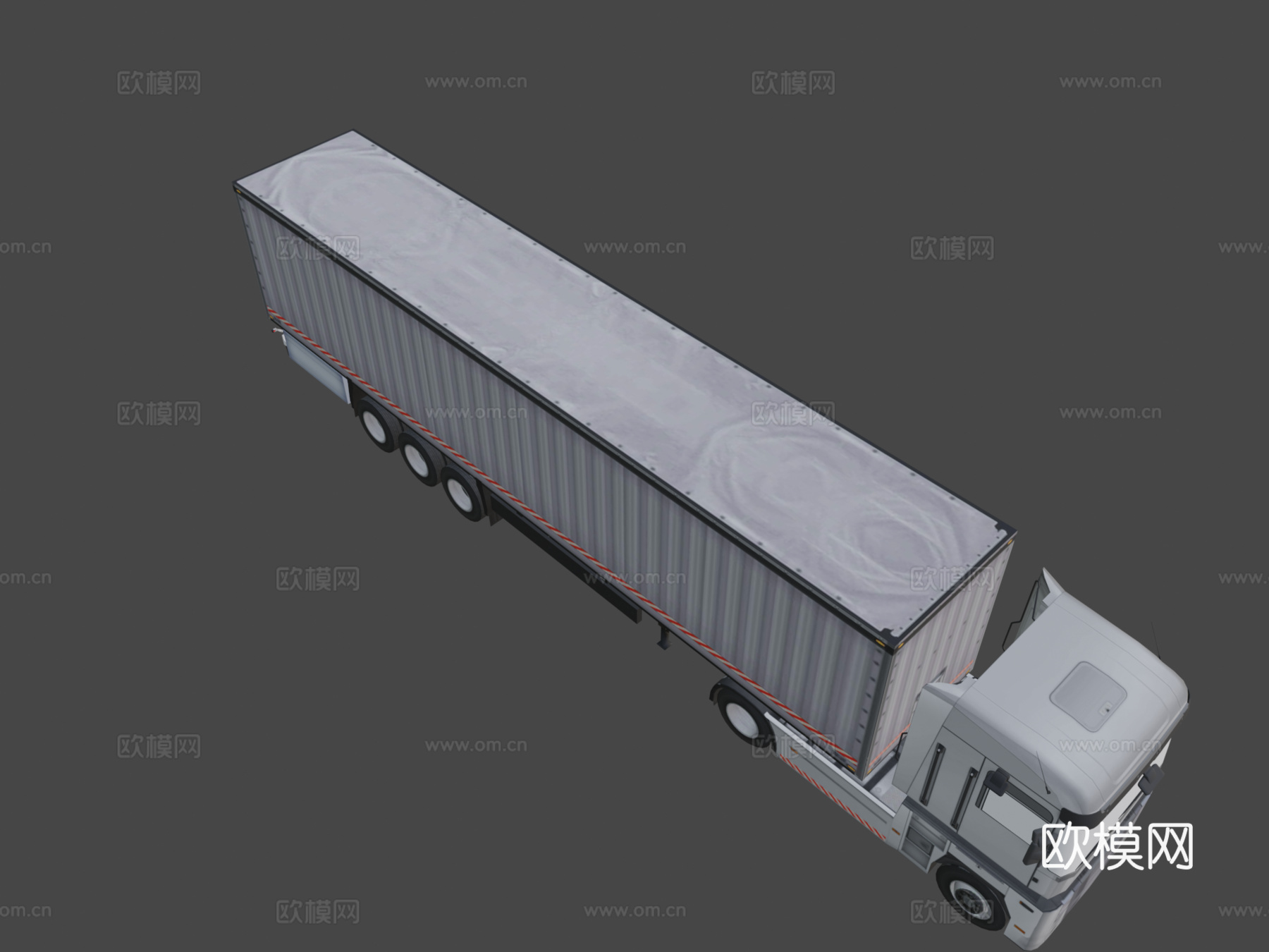 低多边形卡车su模型