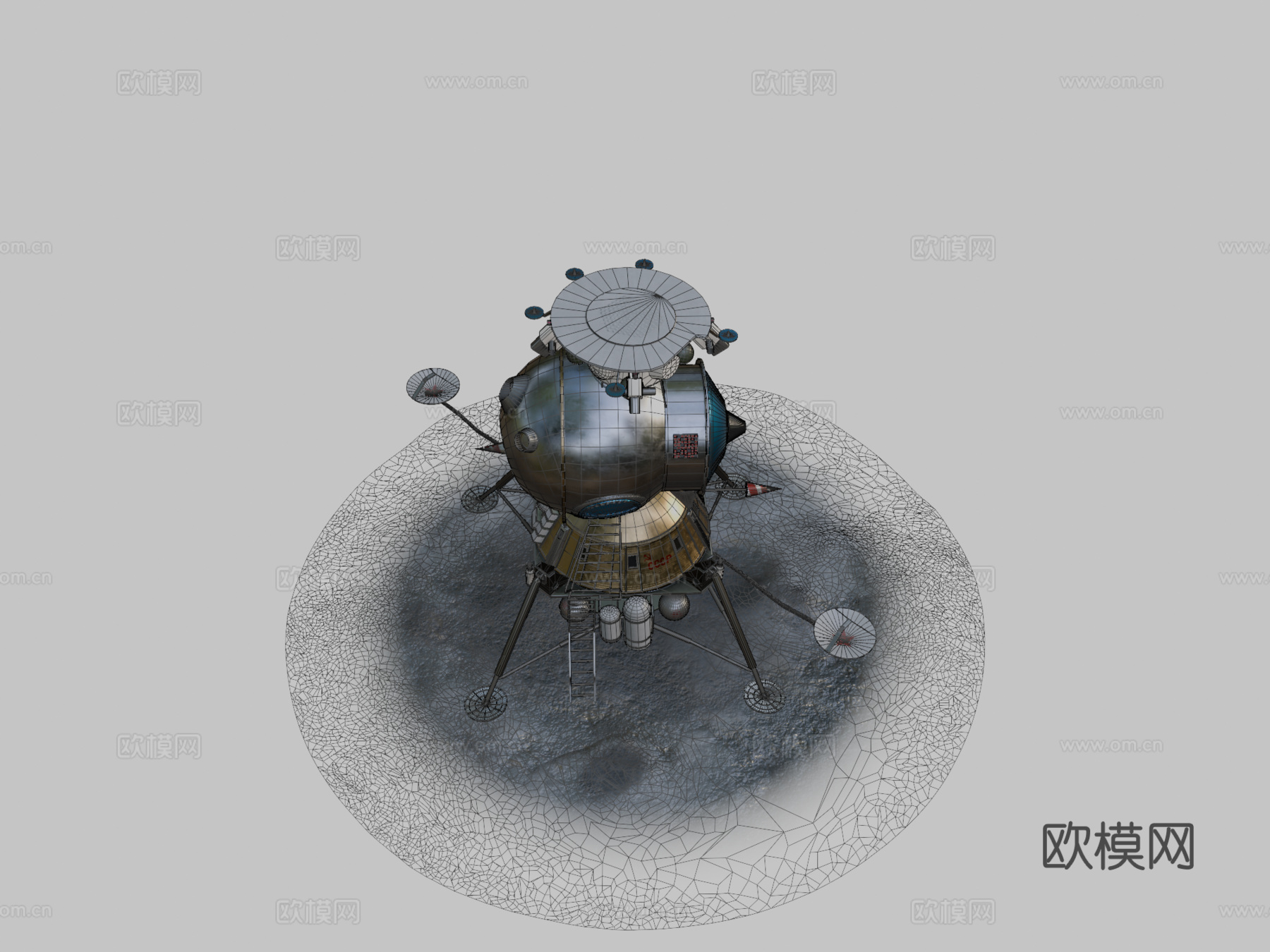 LK-苏联月球着陆器su模型