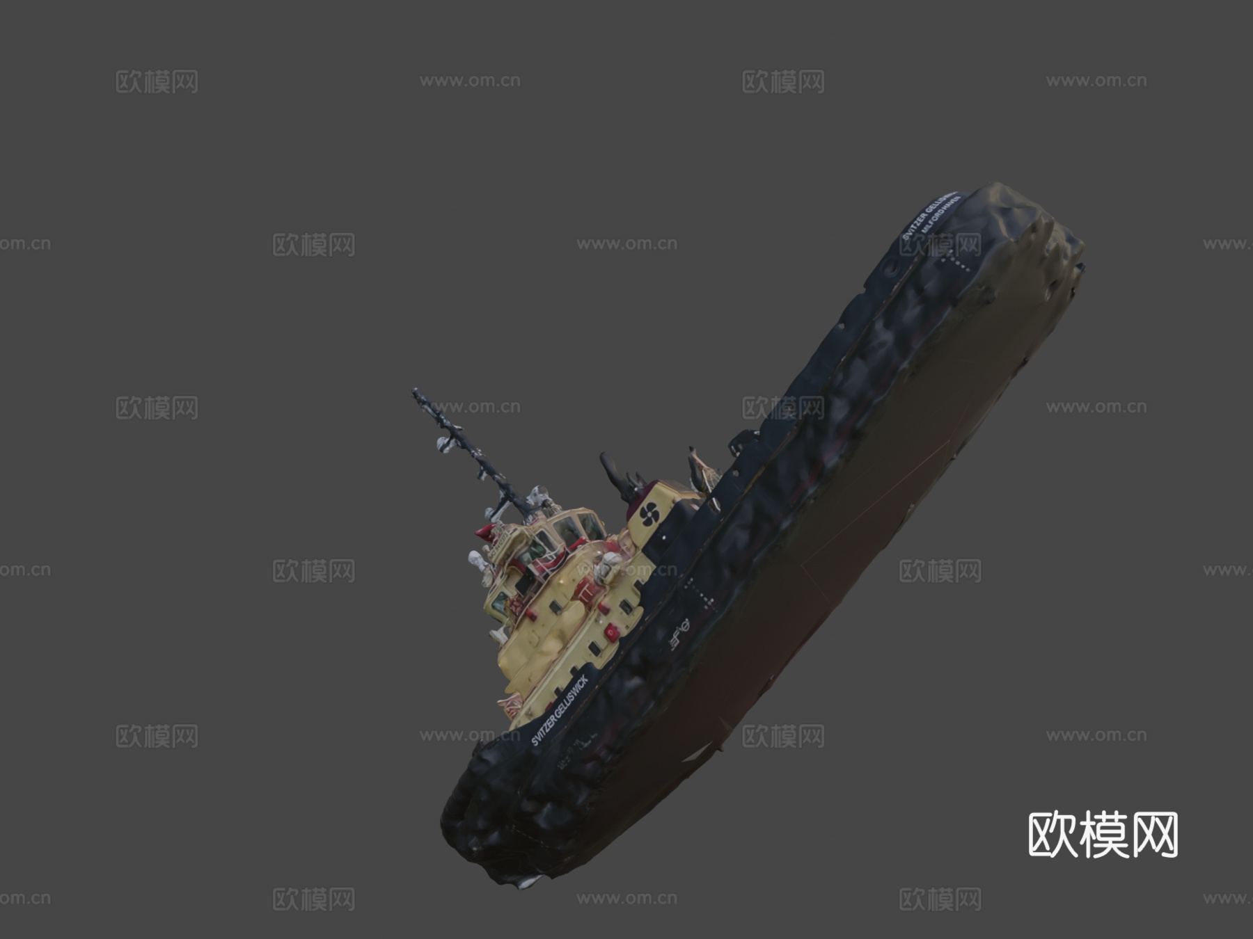 斯维策盖利维克-渔船3D扫描su模型