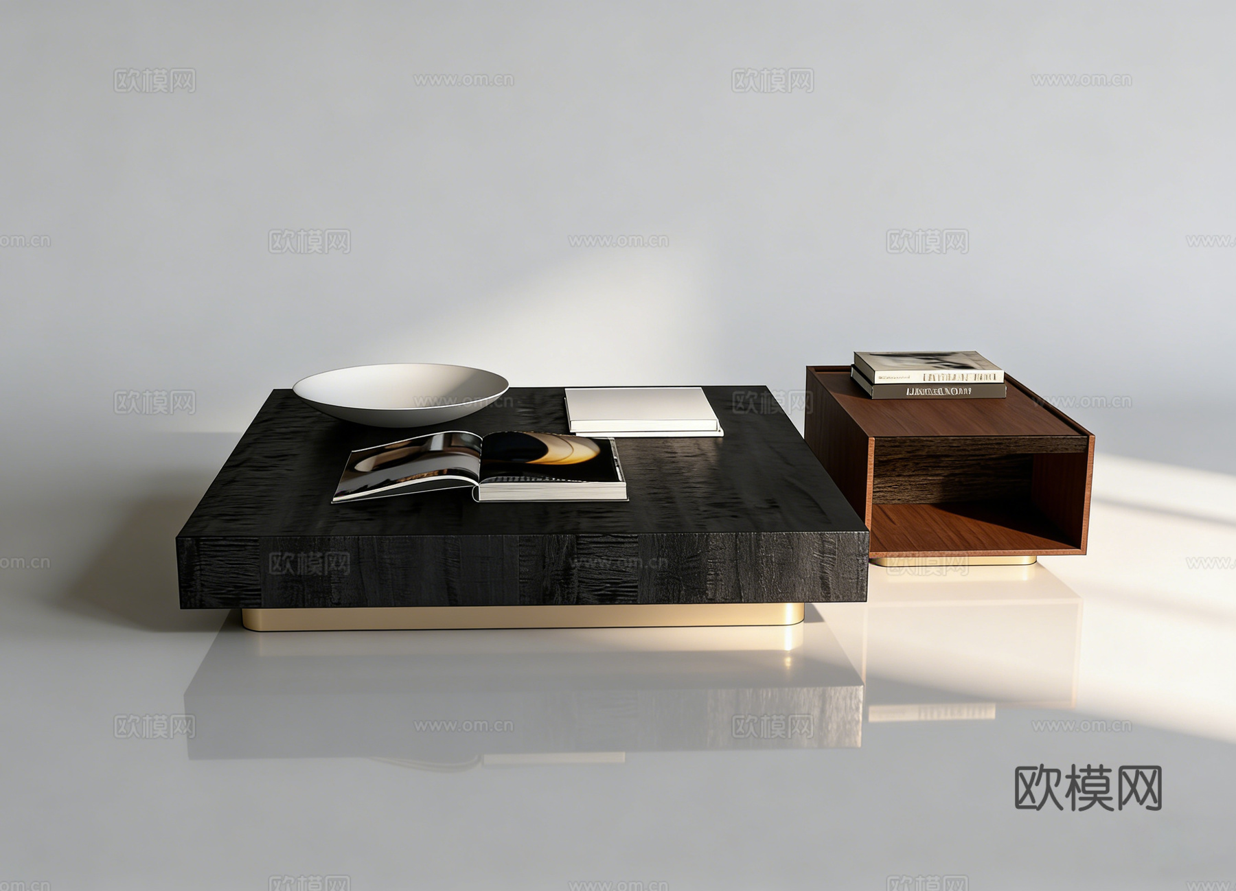 现代茶几su模型
