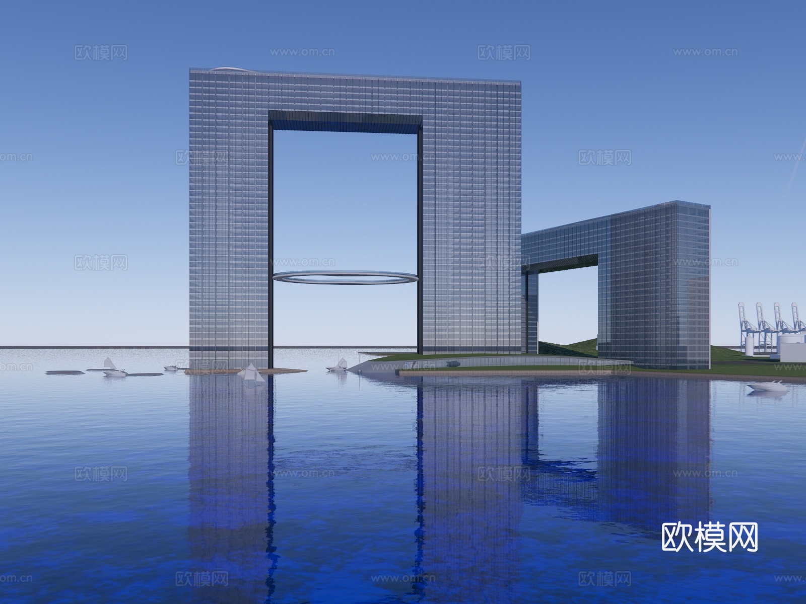 度假酒店高层酒店su模型