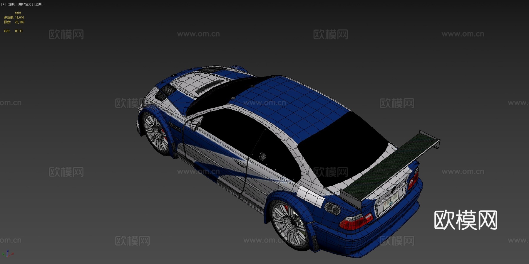 宝马M3 GTR-极品飞车最高通缉su模型