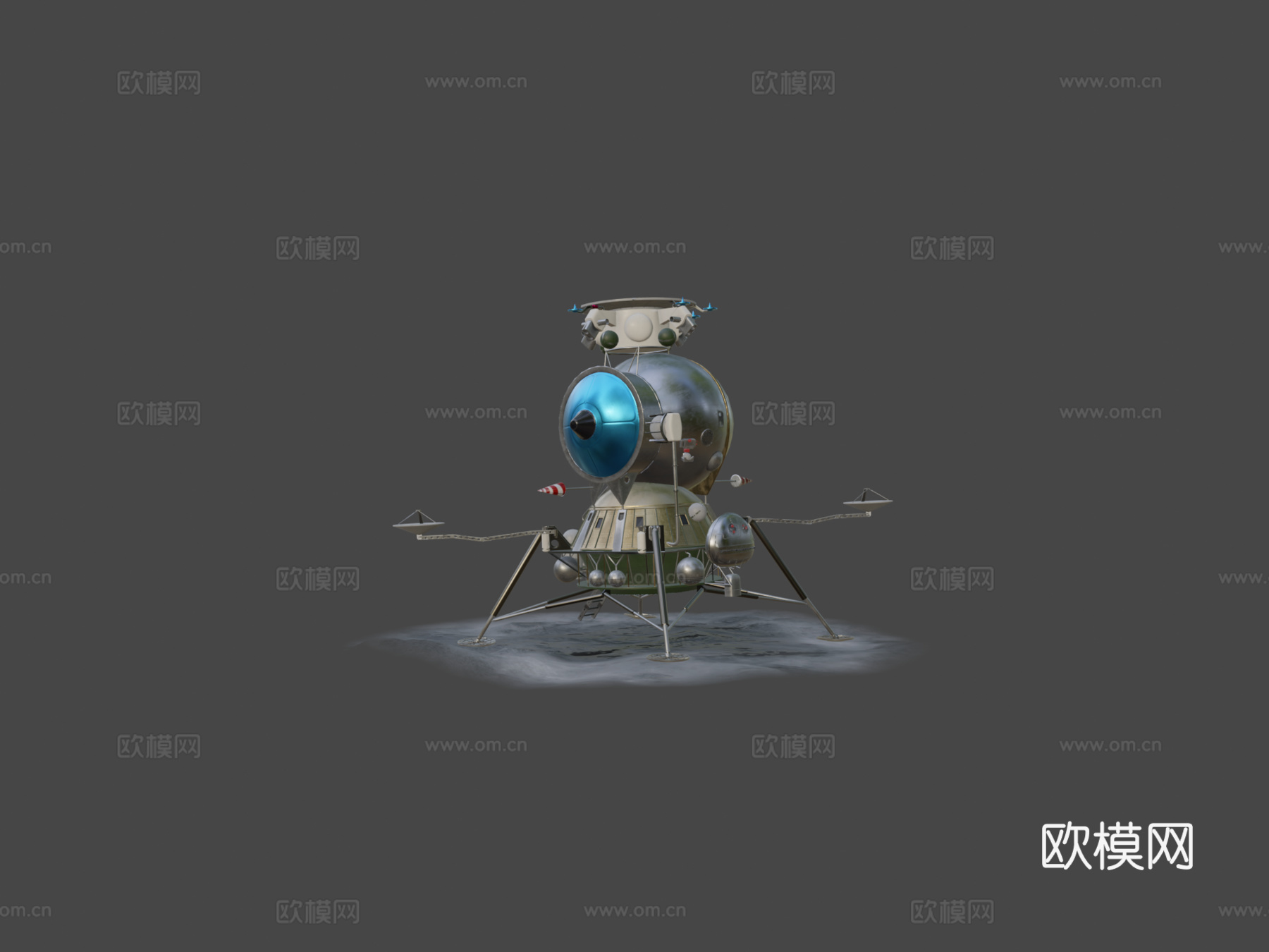 LK-苏联月球着陆器su模型