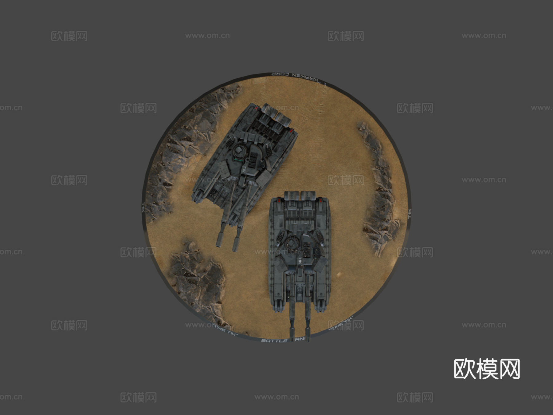 =提克=战斗坦克su模型