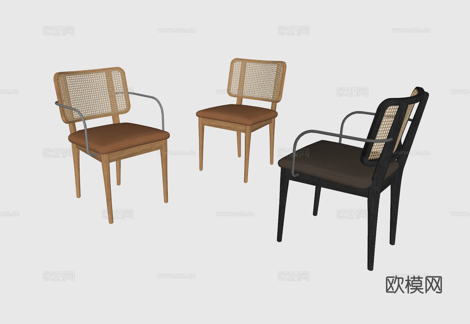 侘寂单椅su模型