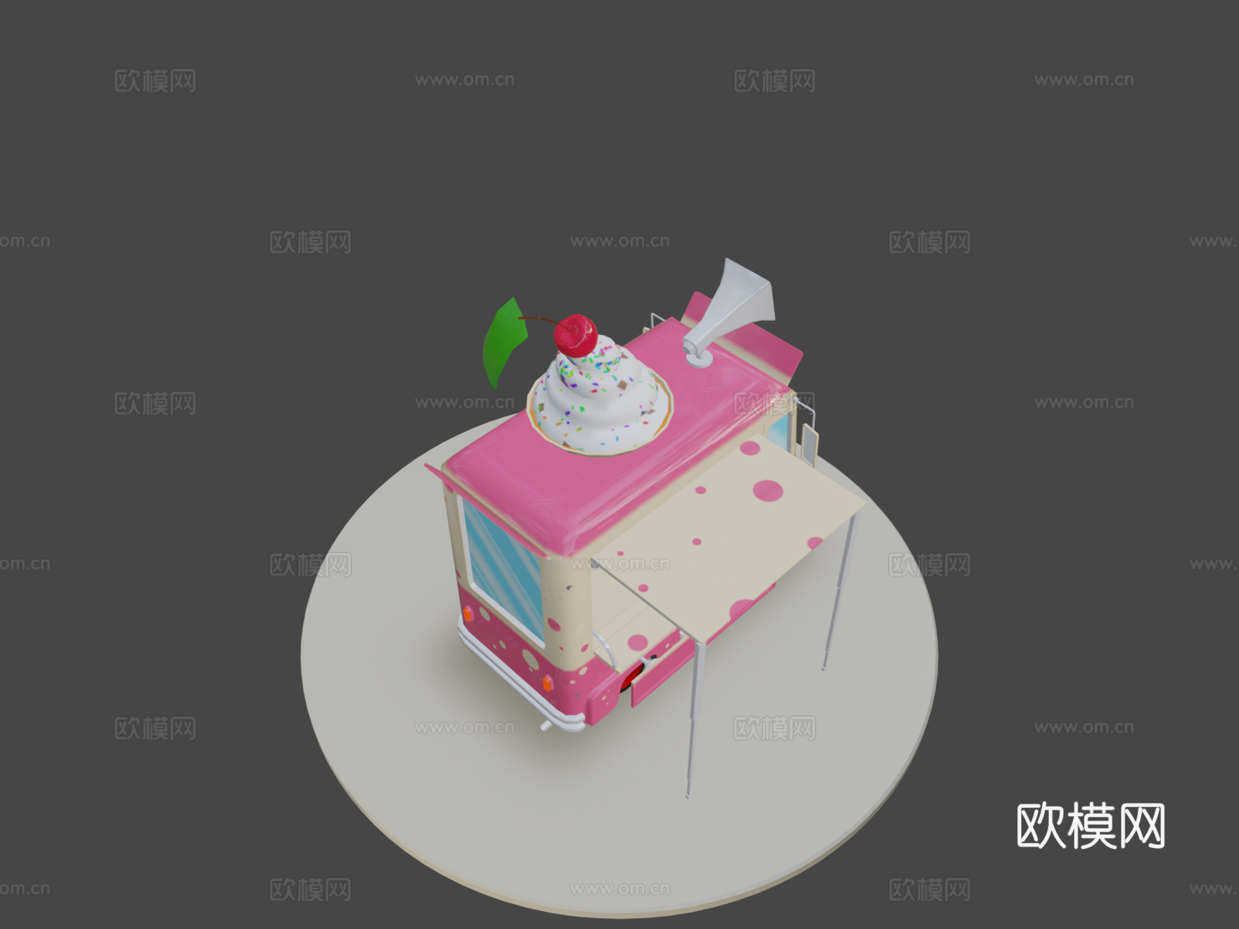 冰淇淋卡车-游戏塔塔索斯su模型