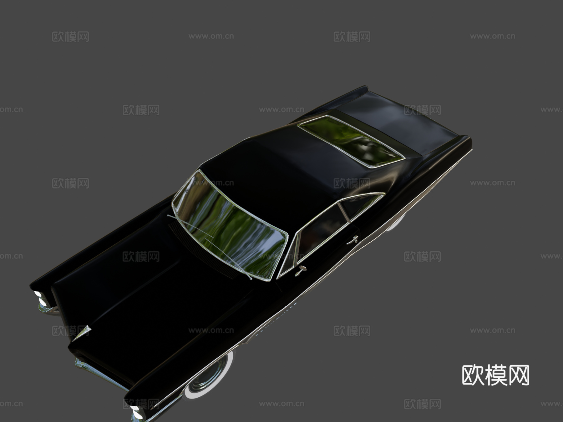 庞蒂亚克博纳维尔1966黑色su模型