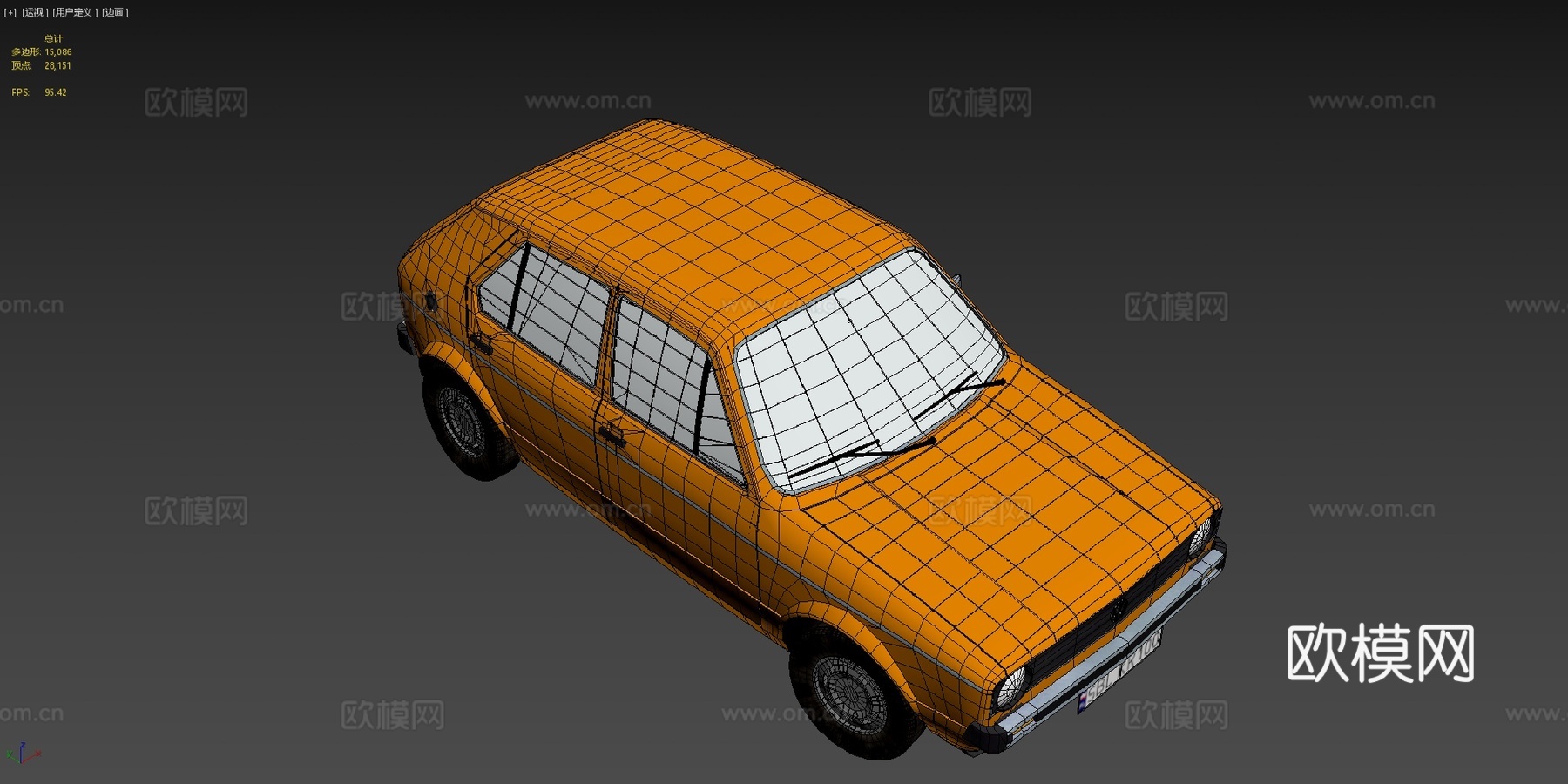 年大众高尔夫Mk1（低多边形）（克日什托夫·斯托洛日）su模型