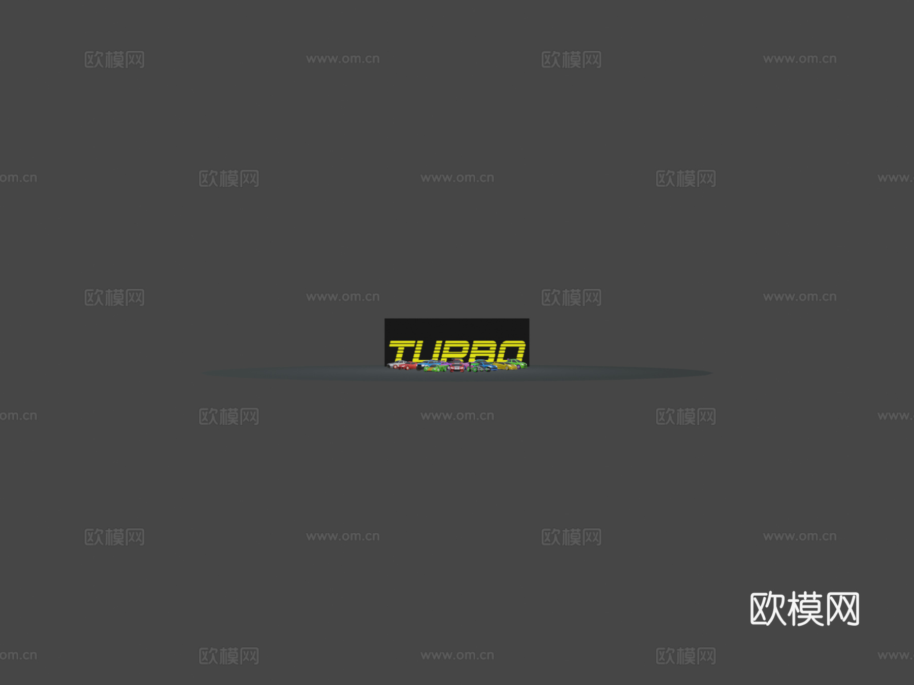 涡轮-卡通赛车su模型