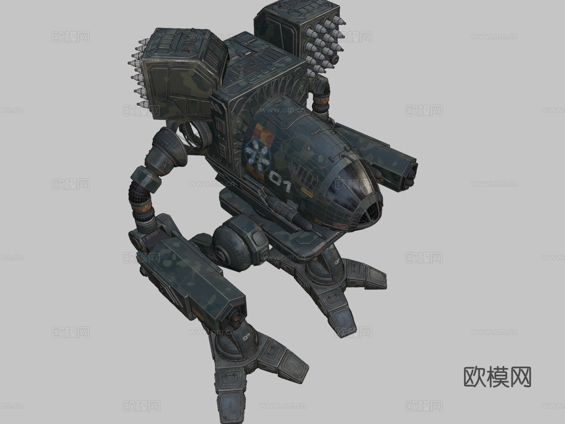 氏族之狼战斗机甲su模型