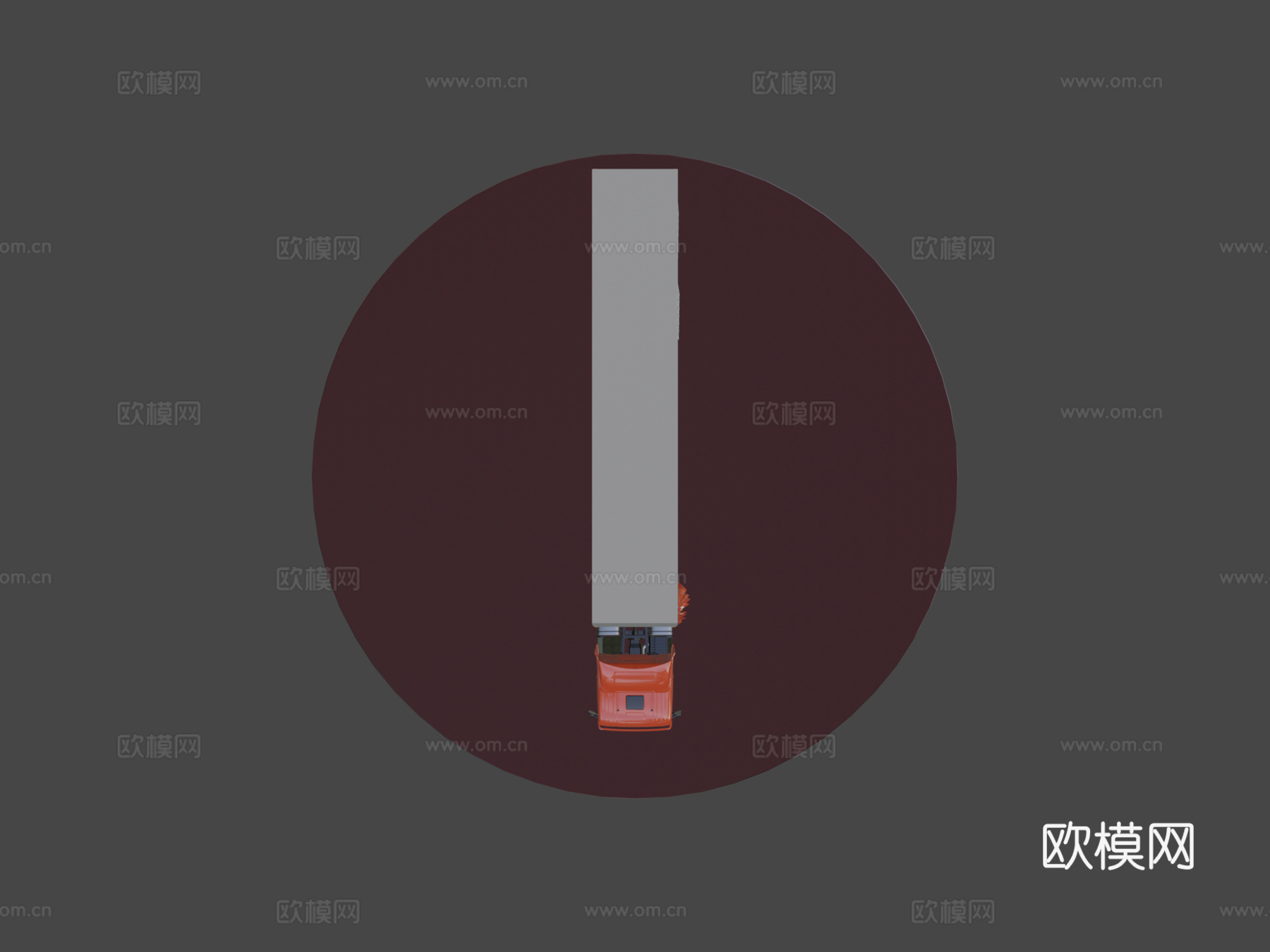 汽车中层甲板拖车su模型