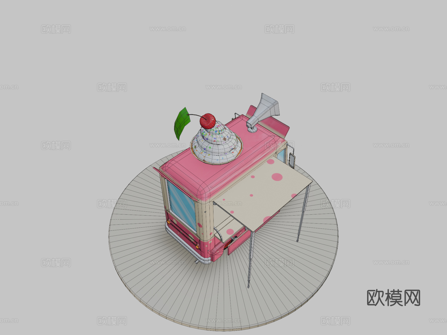 冰淇淋卡车-游戏塔塔索斯su模型