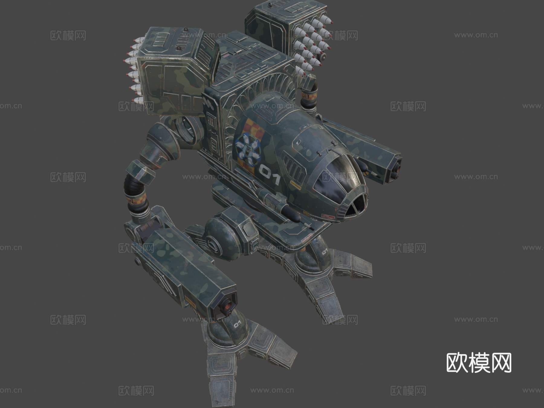 氏族之狼战斗机甲su模型