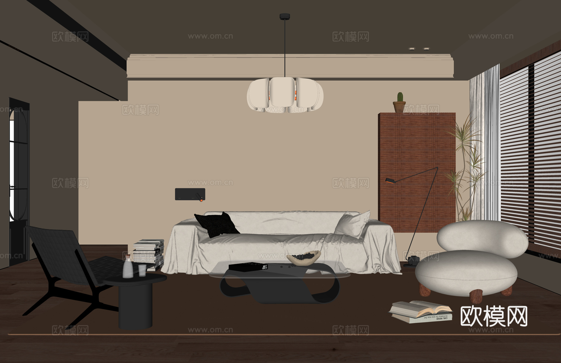 餐厅 卫生间 客厅 家装 门窗 客餐厅 阳台su模型