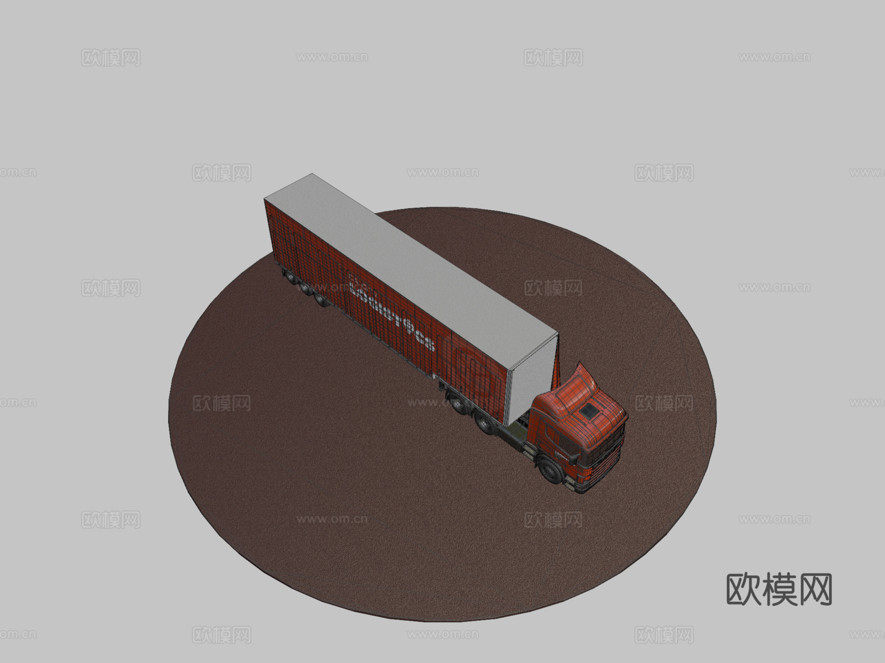 汽车中层甲板拖车su模型