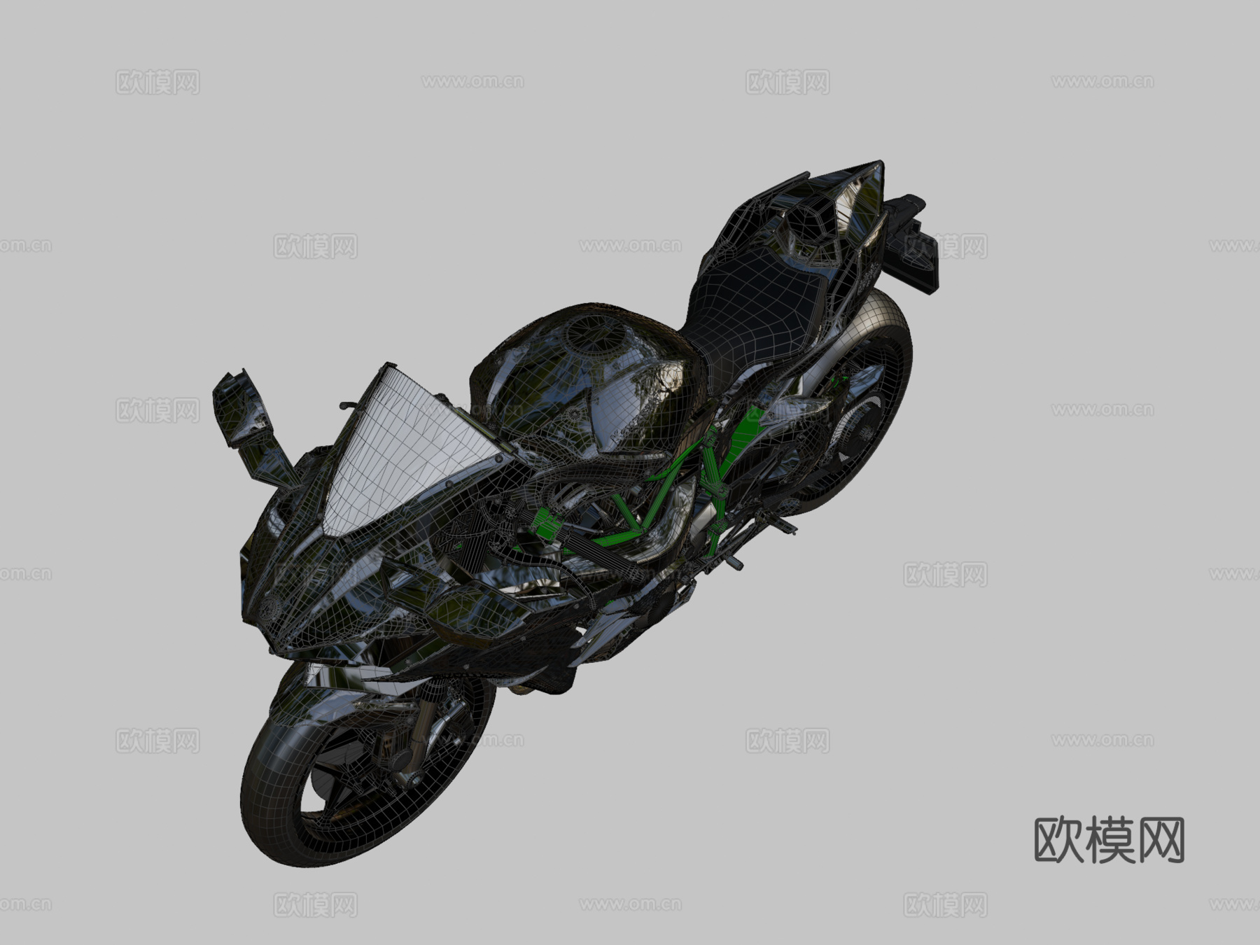 川崎忍者H2su模型