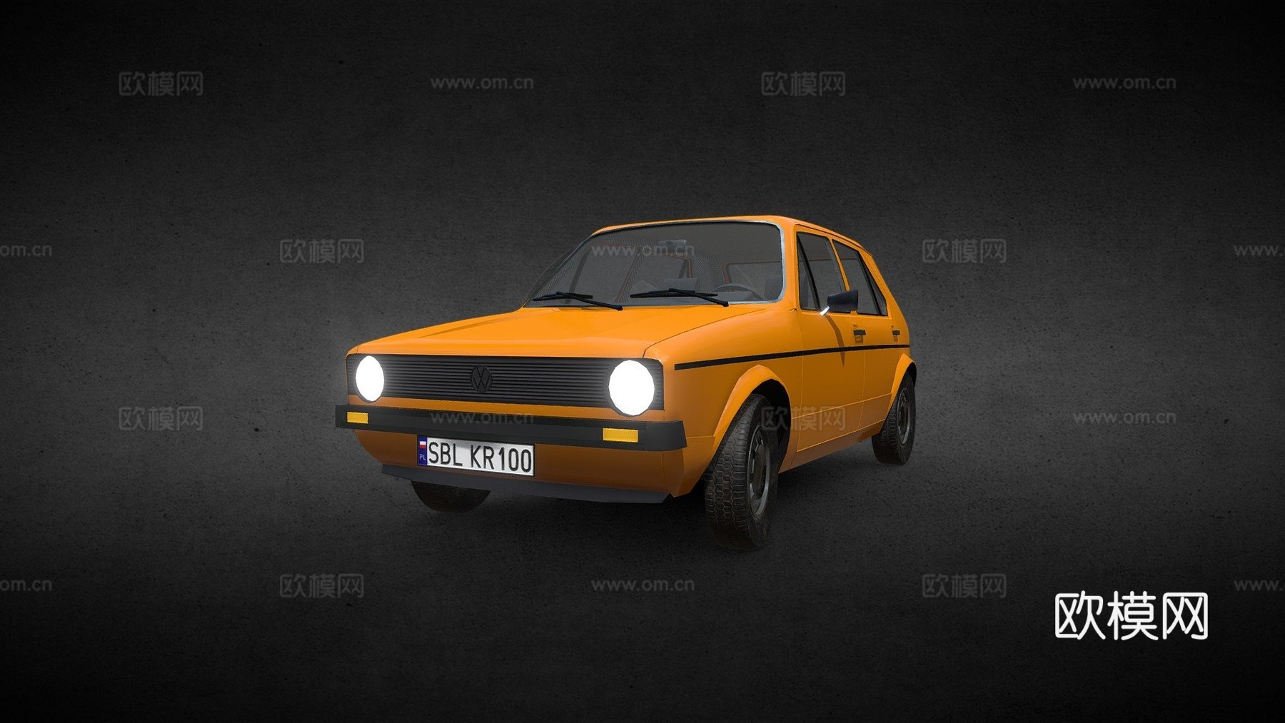 年大众高尔夫Mk1（低多边形）（克日什托夫·斯托洛日）su模型