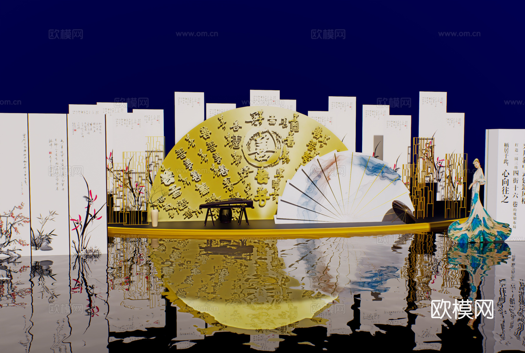 网红打卡工业建筑旧改工厂商业街su模型