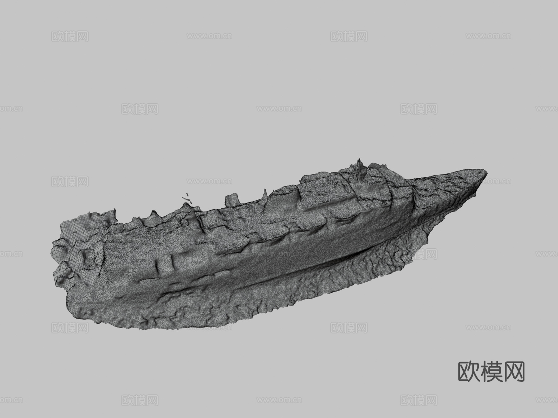 游轮残骸，沙特红海海岸su模型