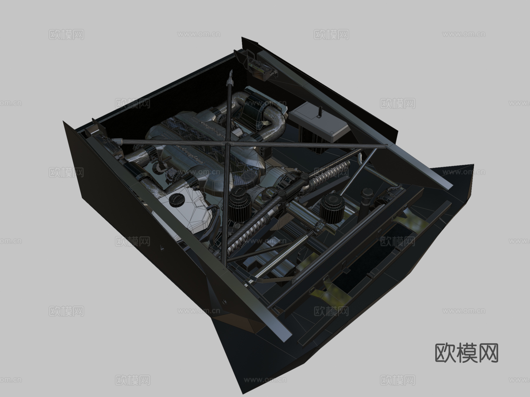 兰博基尼V12 6.5L-19L发动机SDCsu模型