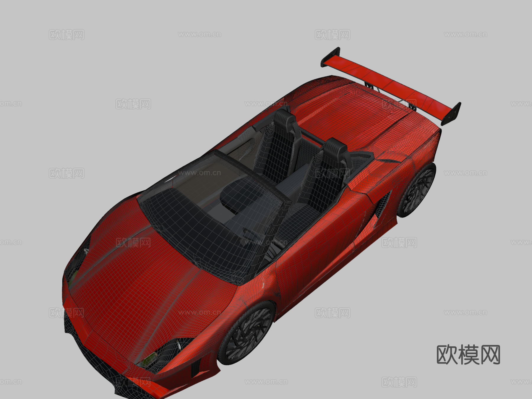 兰博基尼盖拉多LP-560-4敞篷版su模型