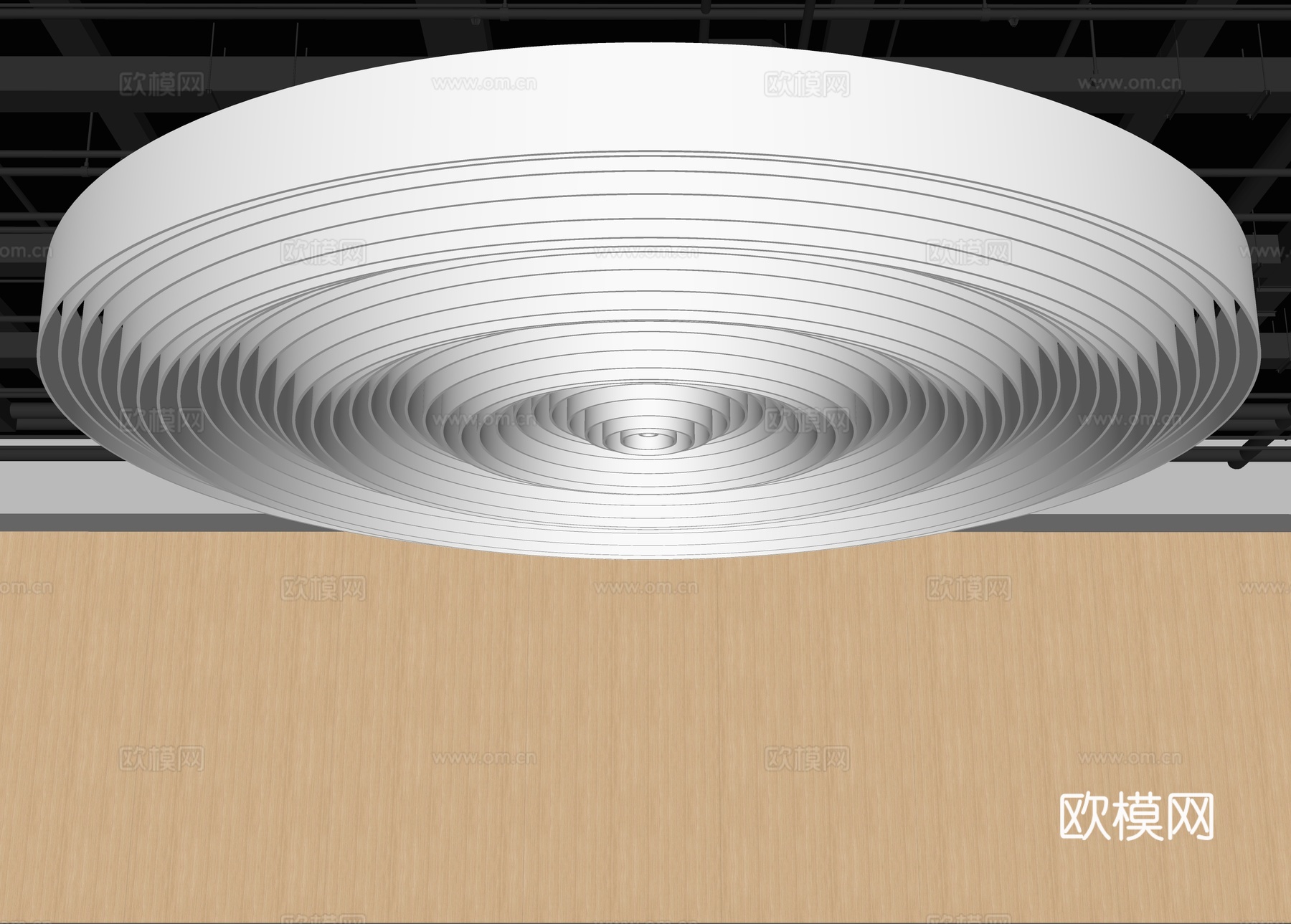 格栅吊顶 涟漪吊顶 涟漪格栅 波纹格栅吊顶 异形吊顶 异形格su模型
