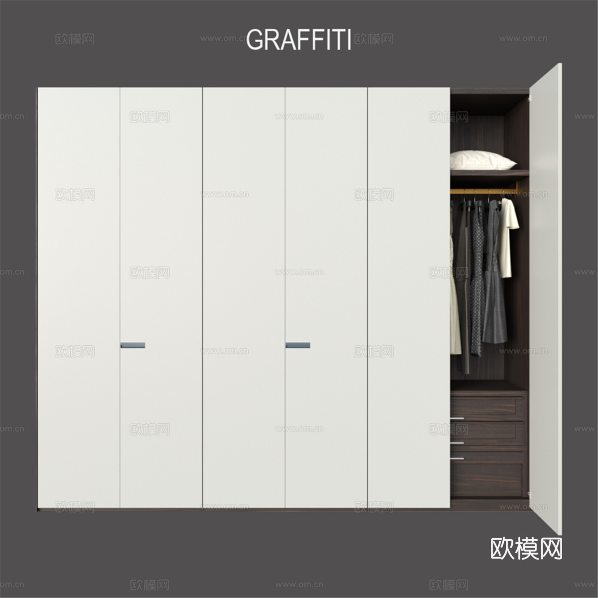 POLIFORM 衣柜 GRAFFITI3d模型